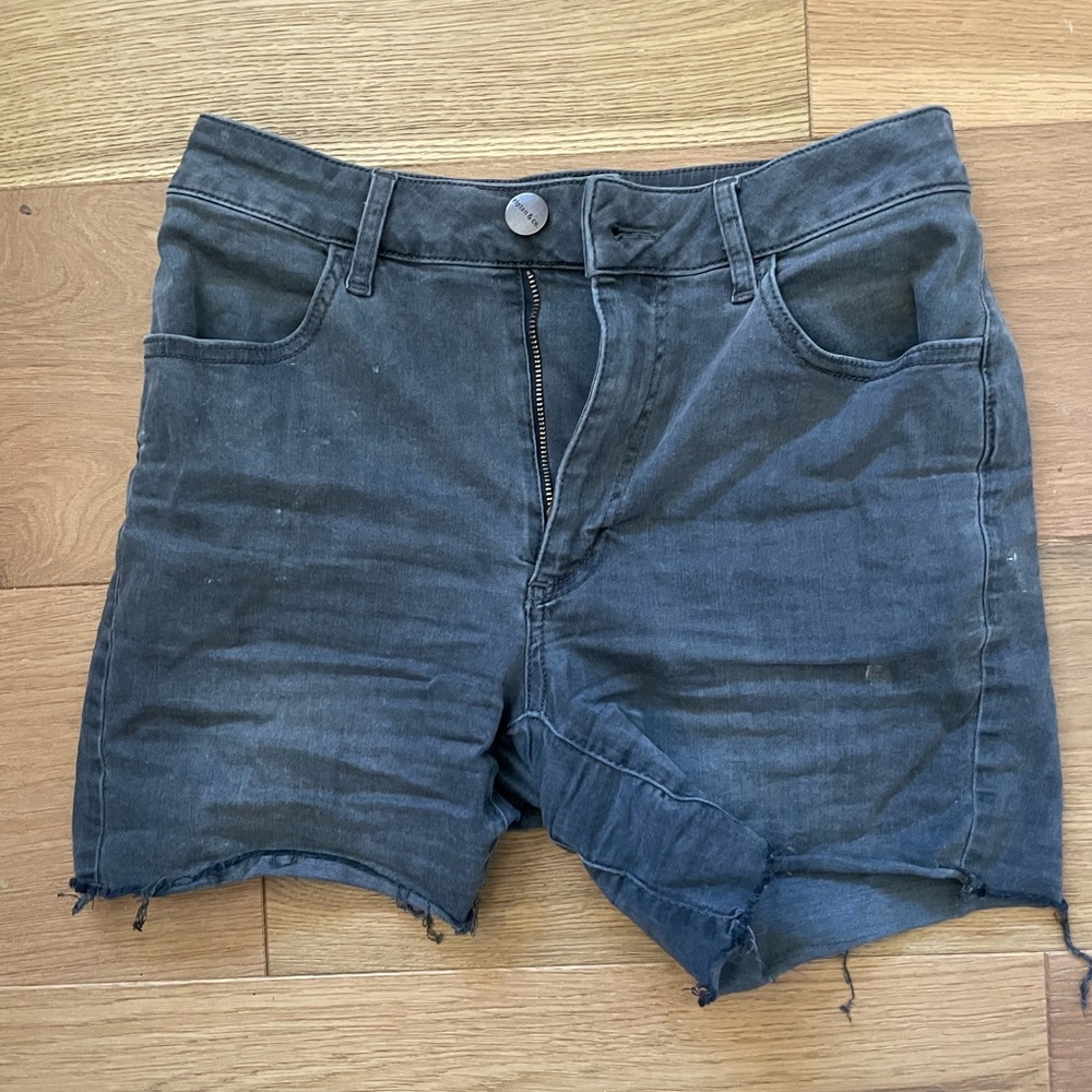 Ripton Black Denim Cutoff Shorts